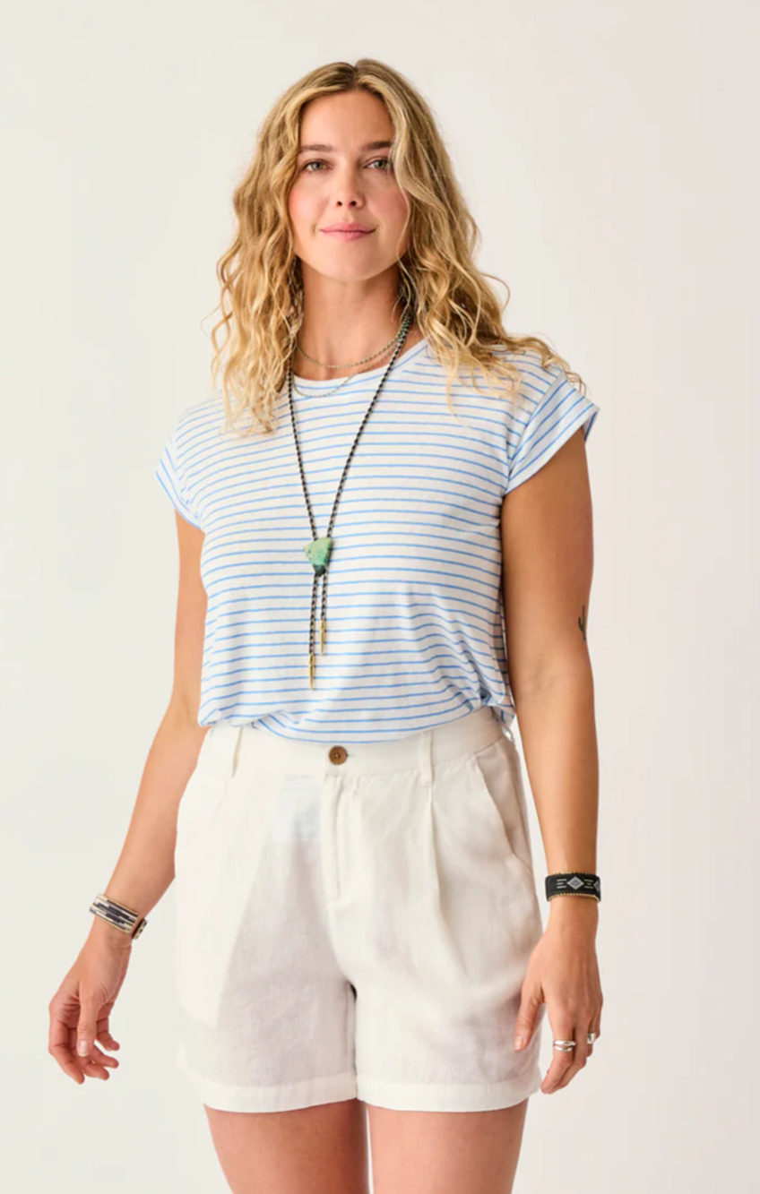 Carve Designs Astrid Hemp Striped Tee